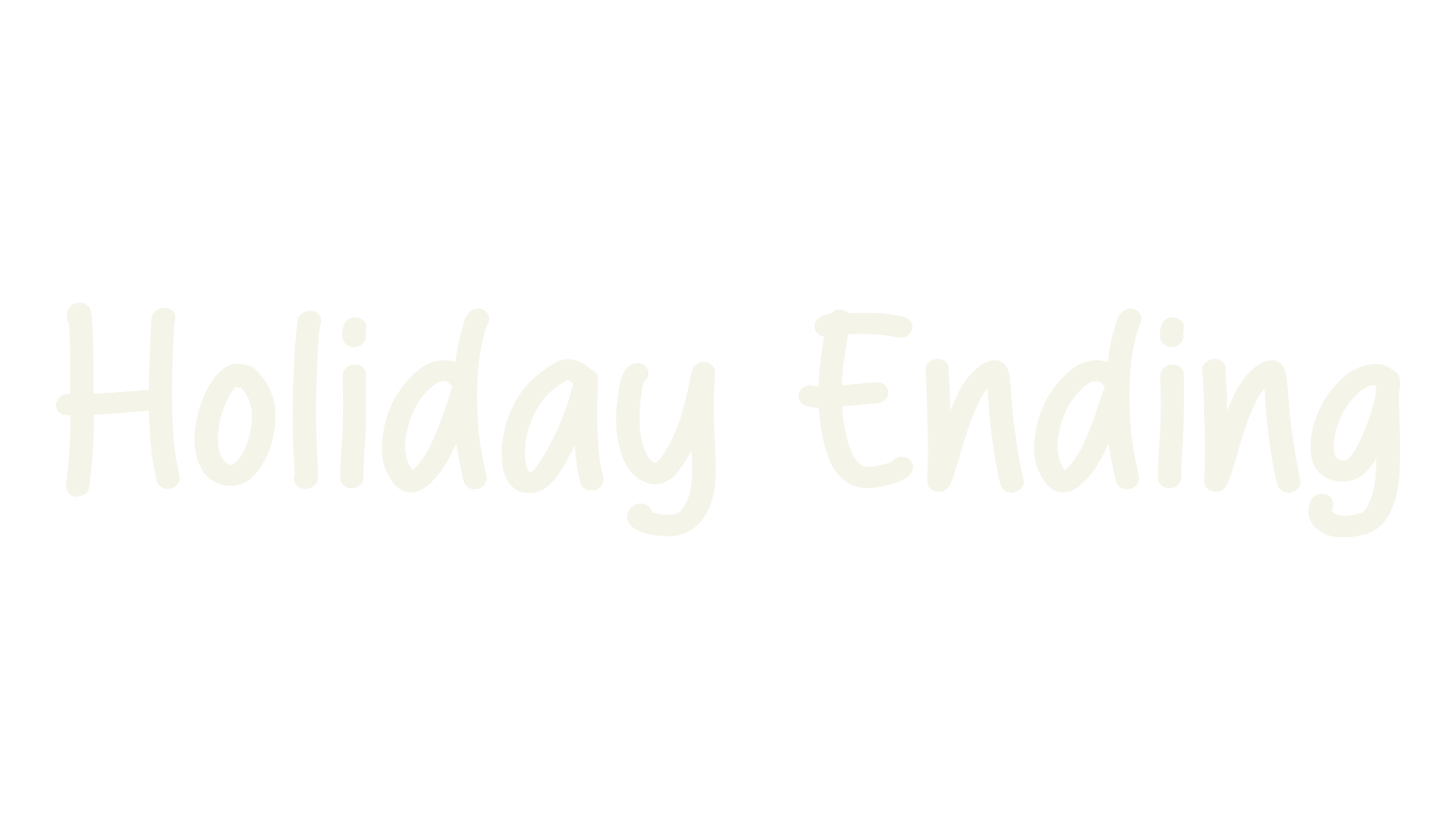 Holiday Ending, comic sans font preview