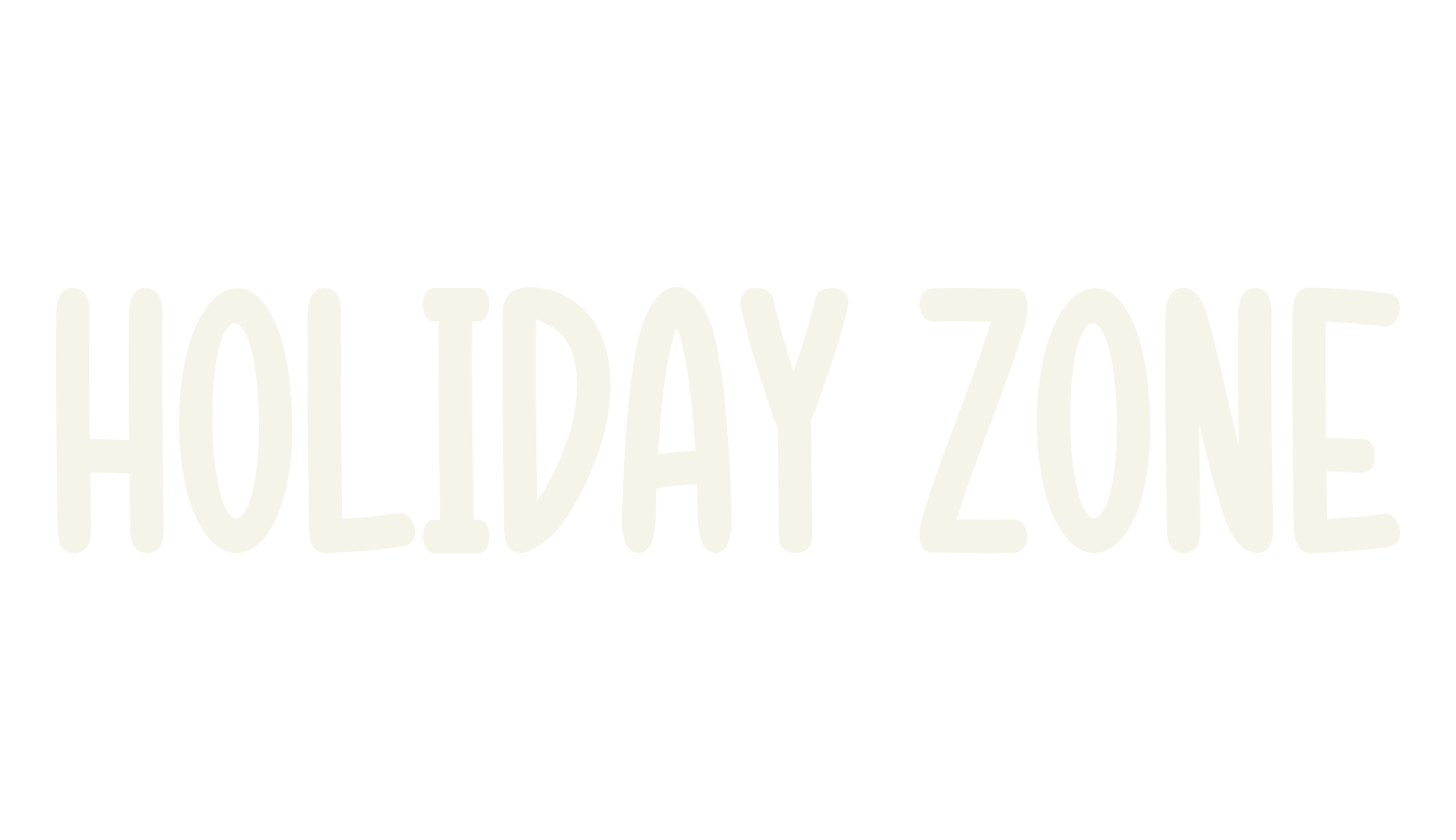 HOLIDAY ZONE, children font preview