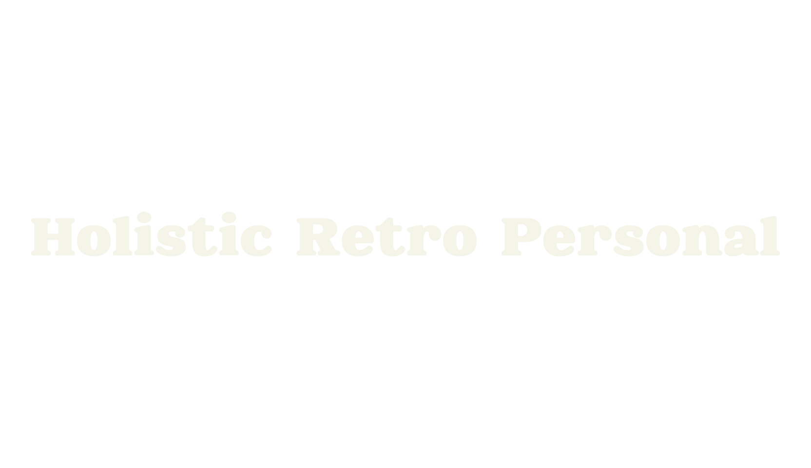 Holistic Retro Personal, bold font preview