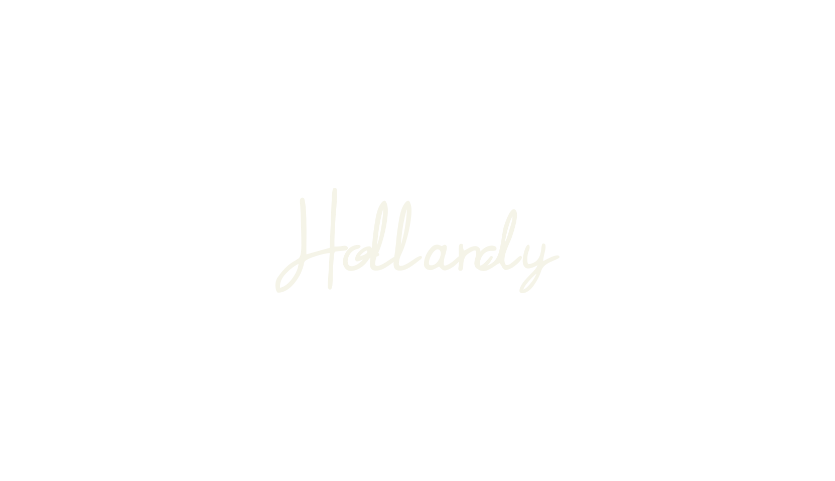 Hollandy, signature font preview
