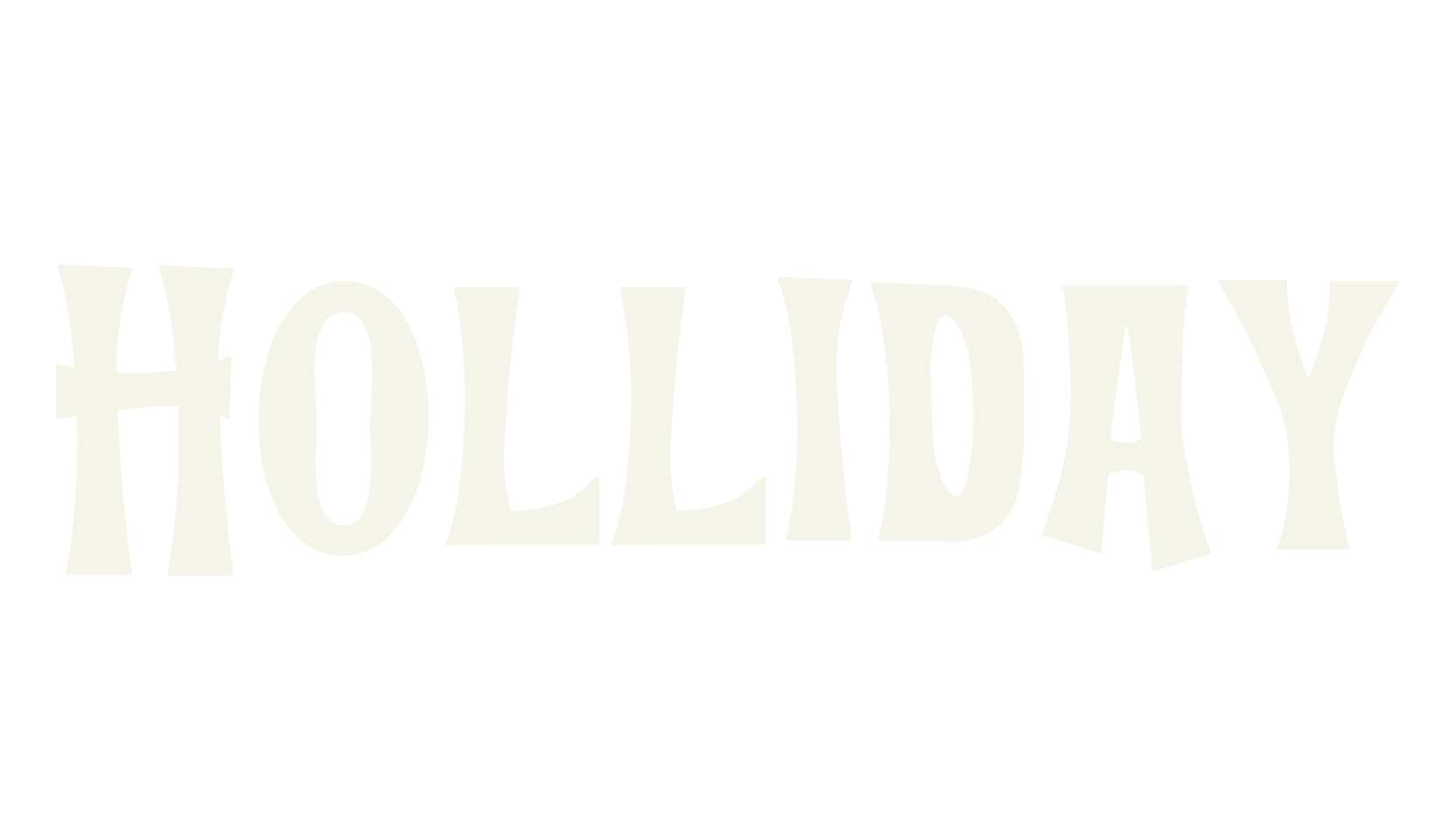 Holliday, handwritten font preview