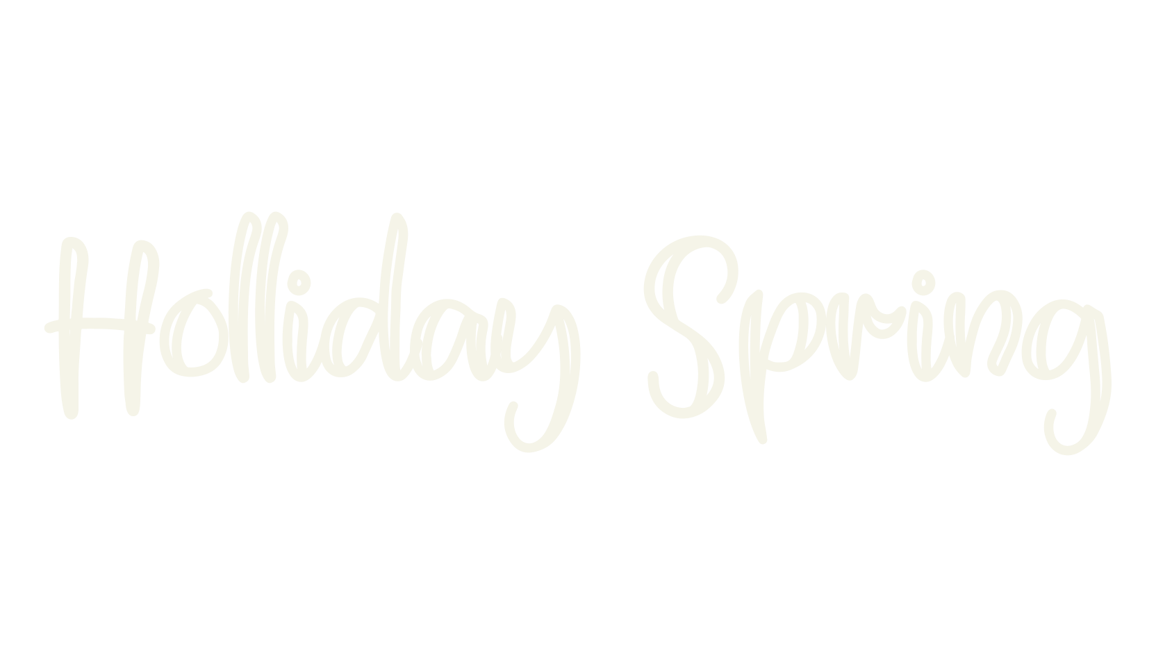 Holliday Spring, quirky font preview