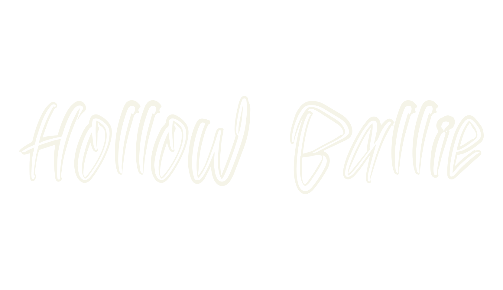 Hollow Ballie, graffiti font preview