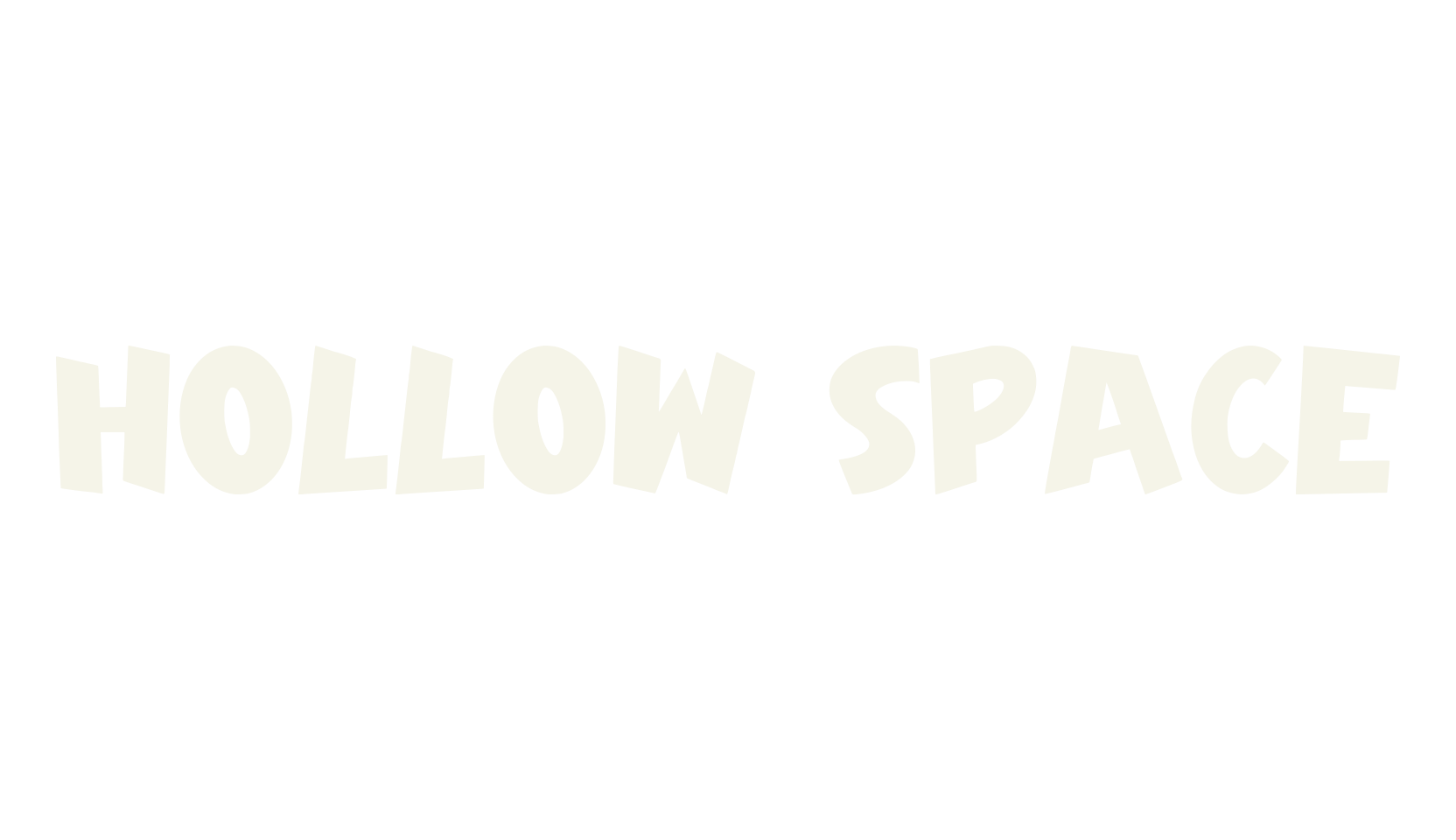 Hollow Space, comic font preview