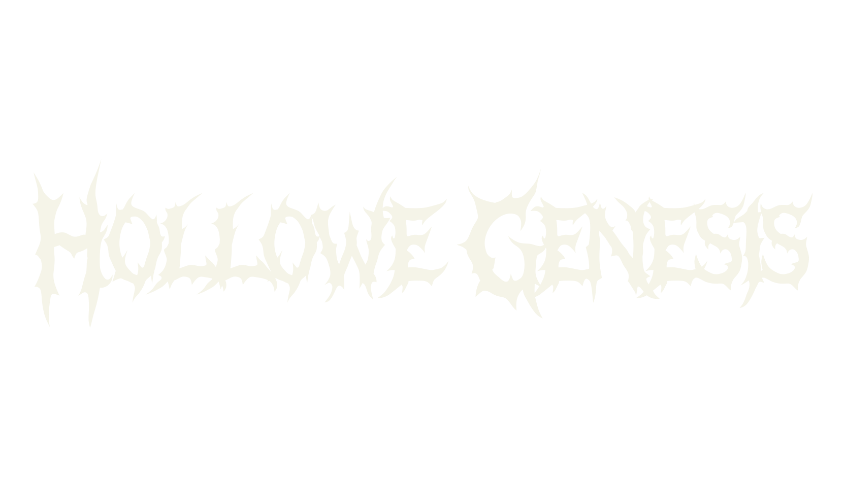 Hollowe Genesis, death metal font preview