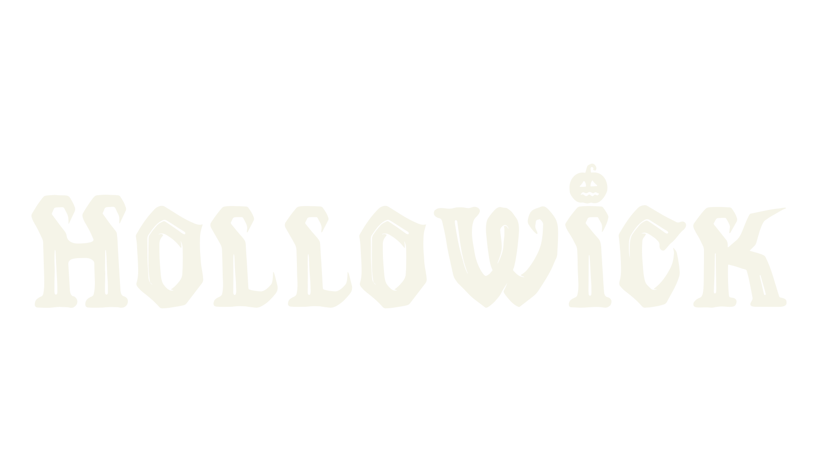 Hollowick, halloween font preview