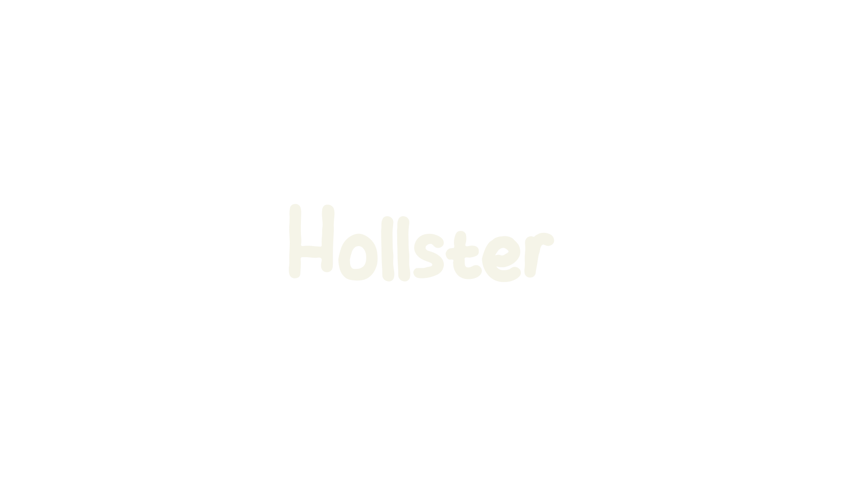 Hollster, cute font preview
