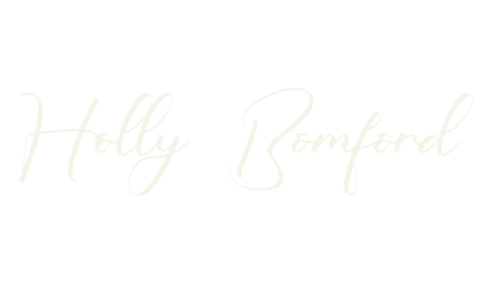 Holly Bomford, calligraphy font preview