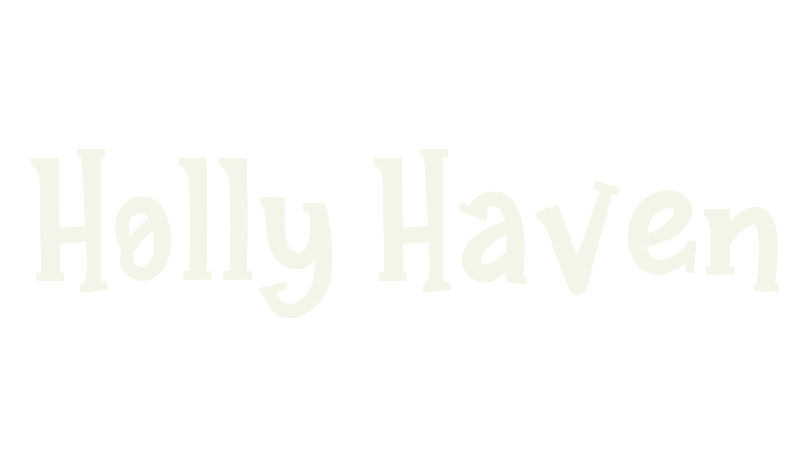 Holly Haven, serif font preview