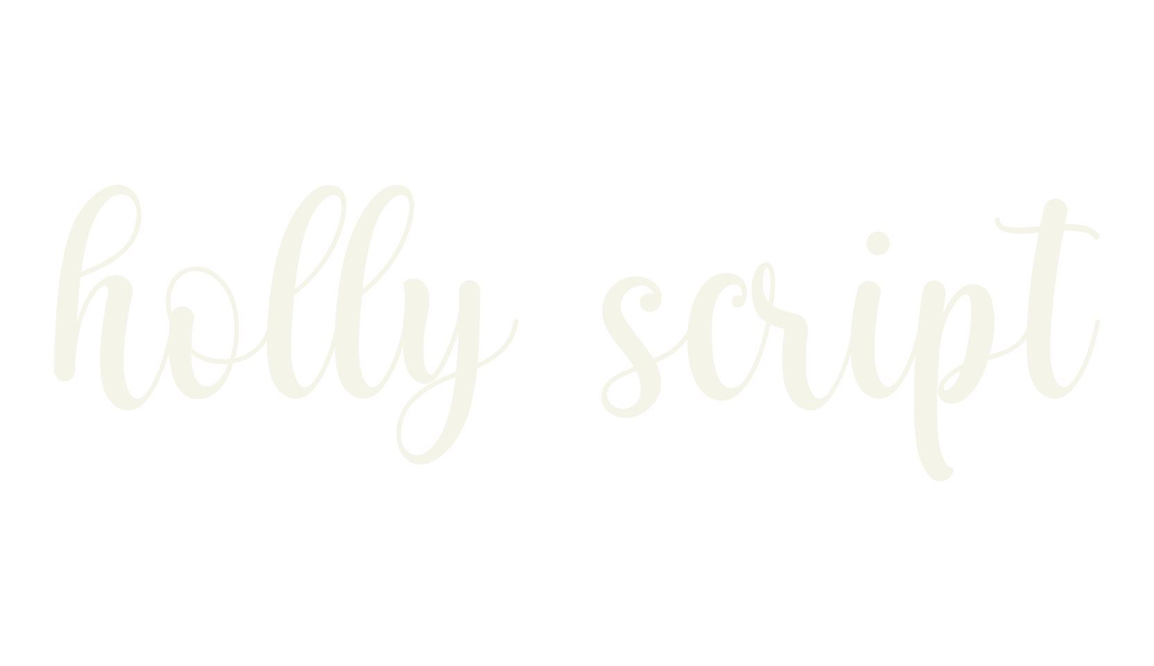 holly script, calligraphy font preview