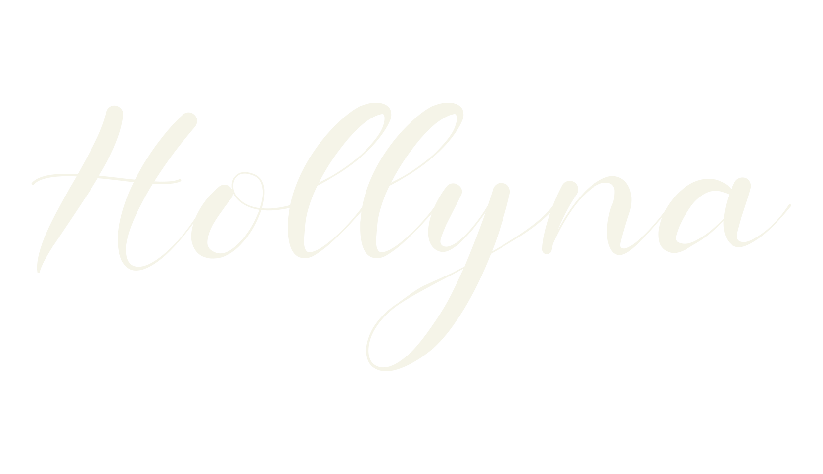 Hollyna, cursive font preview