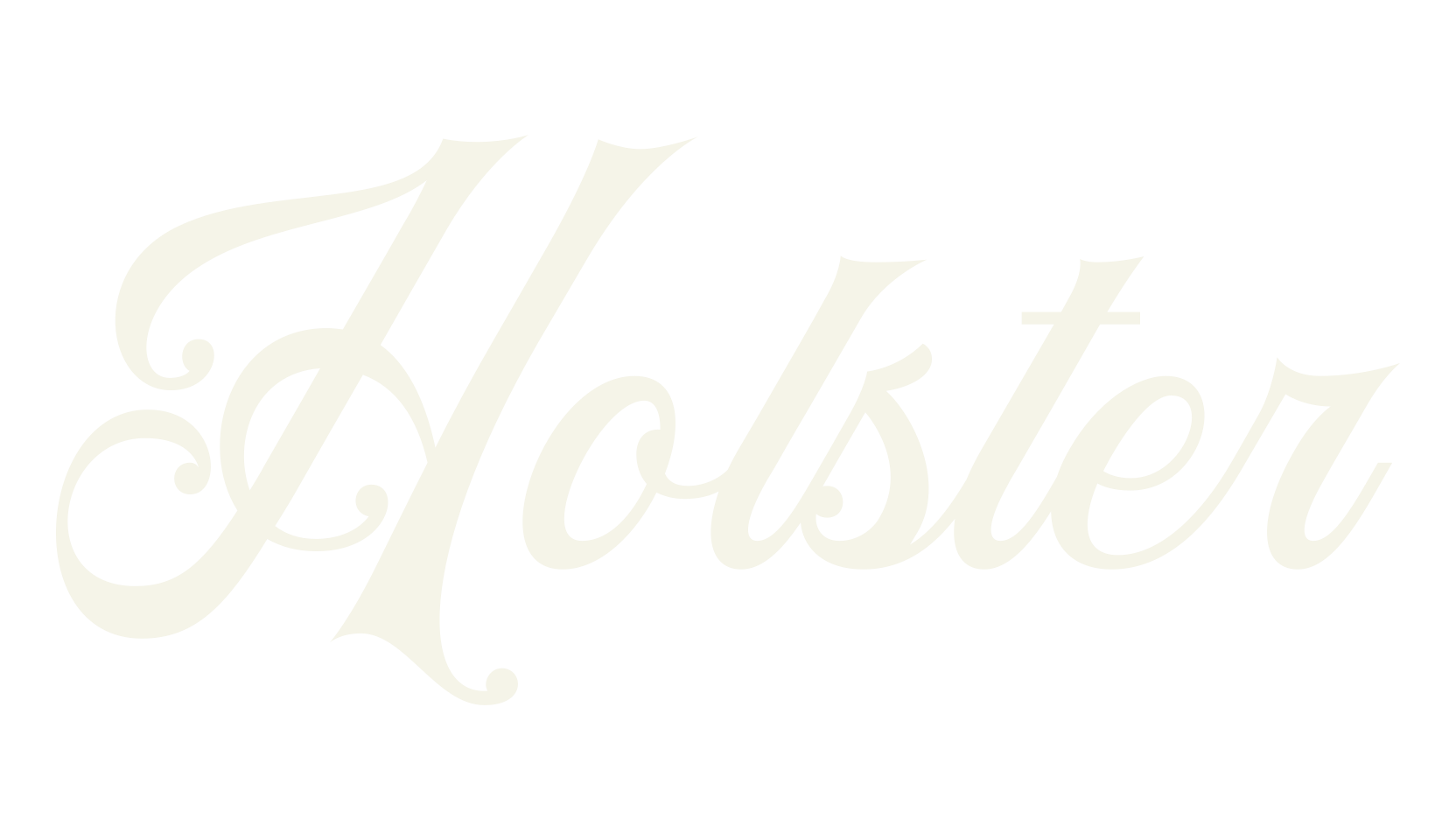 Holster, vintage font preview