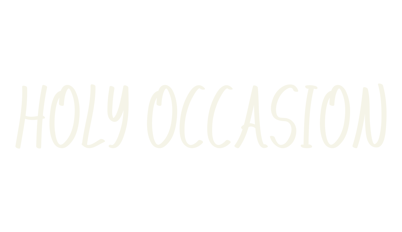 Holy Occasion, christmas font preview