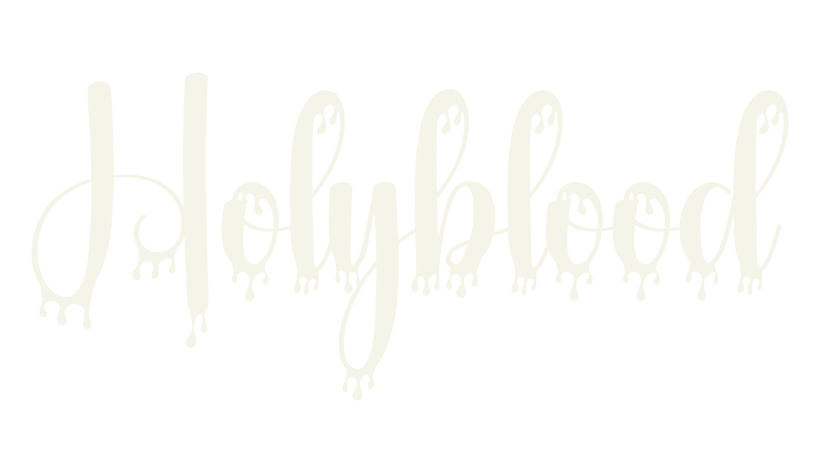 Holyblood, halloween font preview