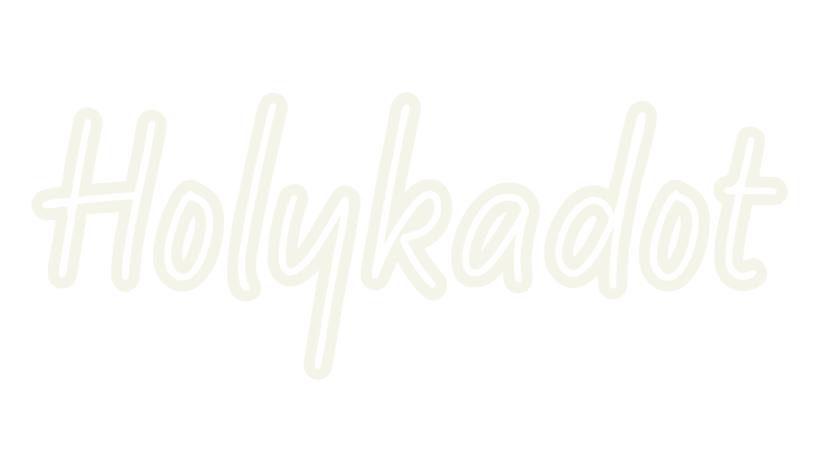 Holykadot, fancy font preview