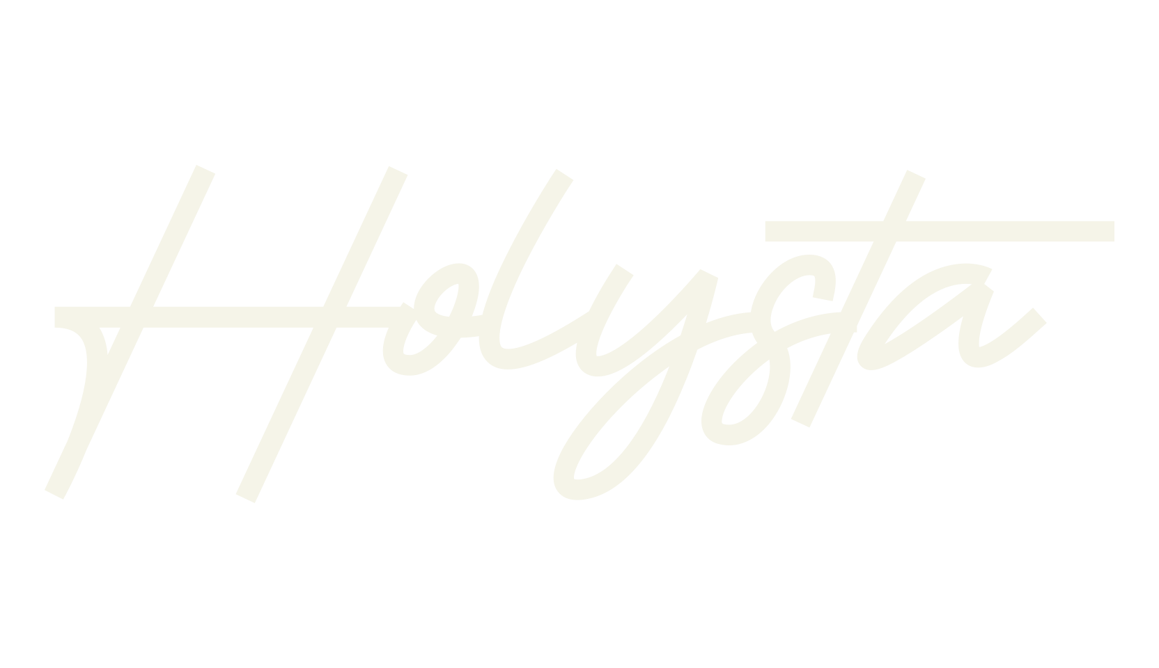 Holysta, cursive font preview