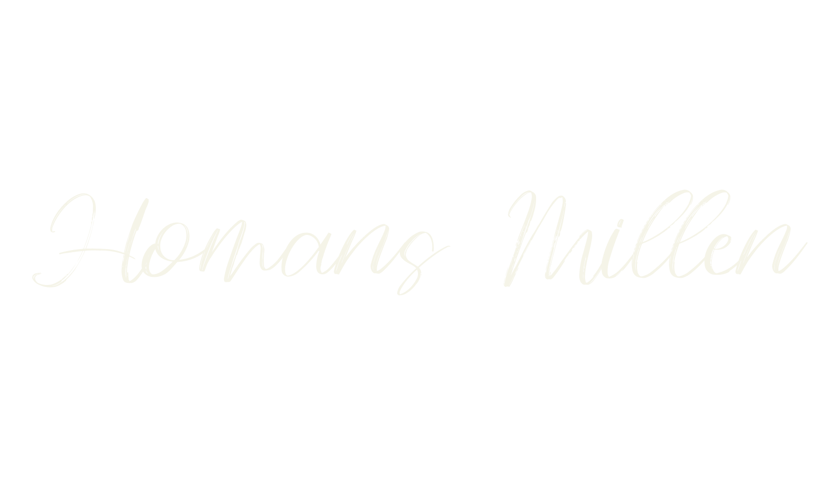 Homans Millen, handwriting font preview