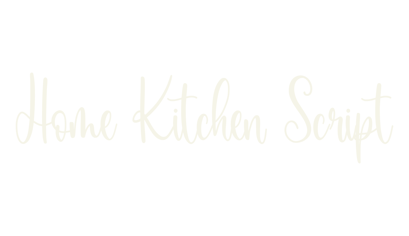 Home Kitchen Script, cursive font preview