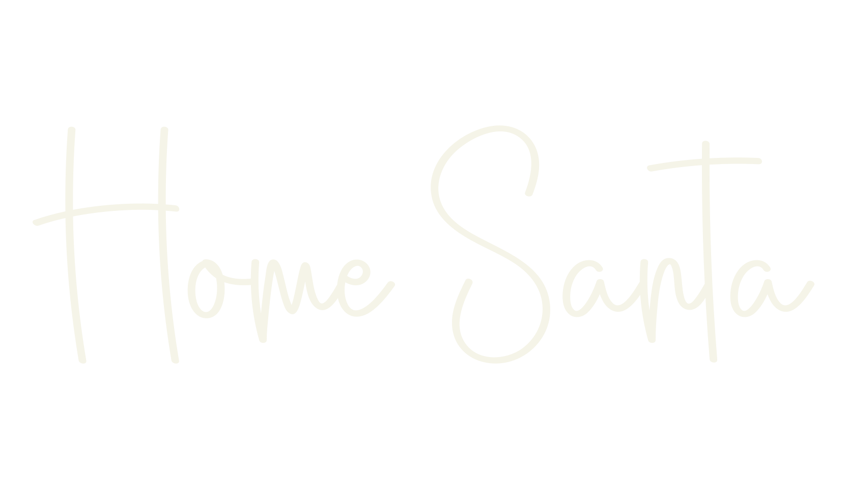 Home Santa, calligraphy font preview