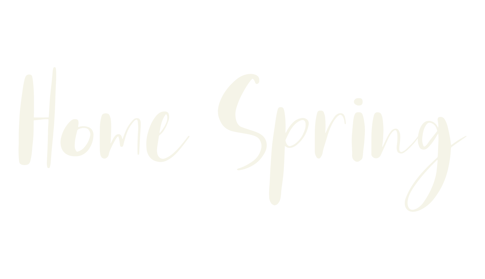 Home Spring, cute font preview