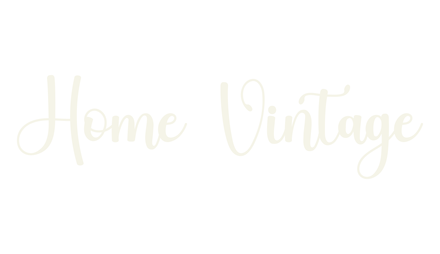 Home Vintage, cursive font preview
