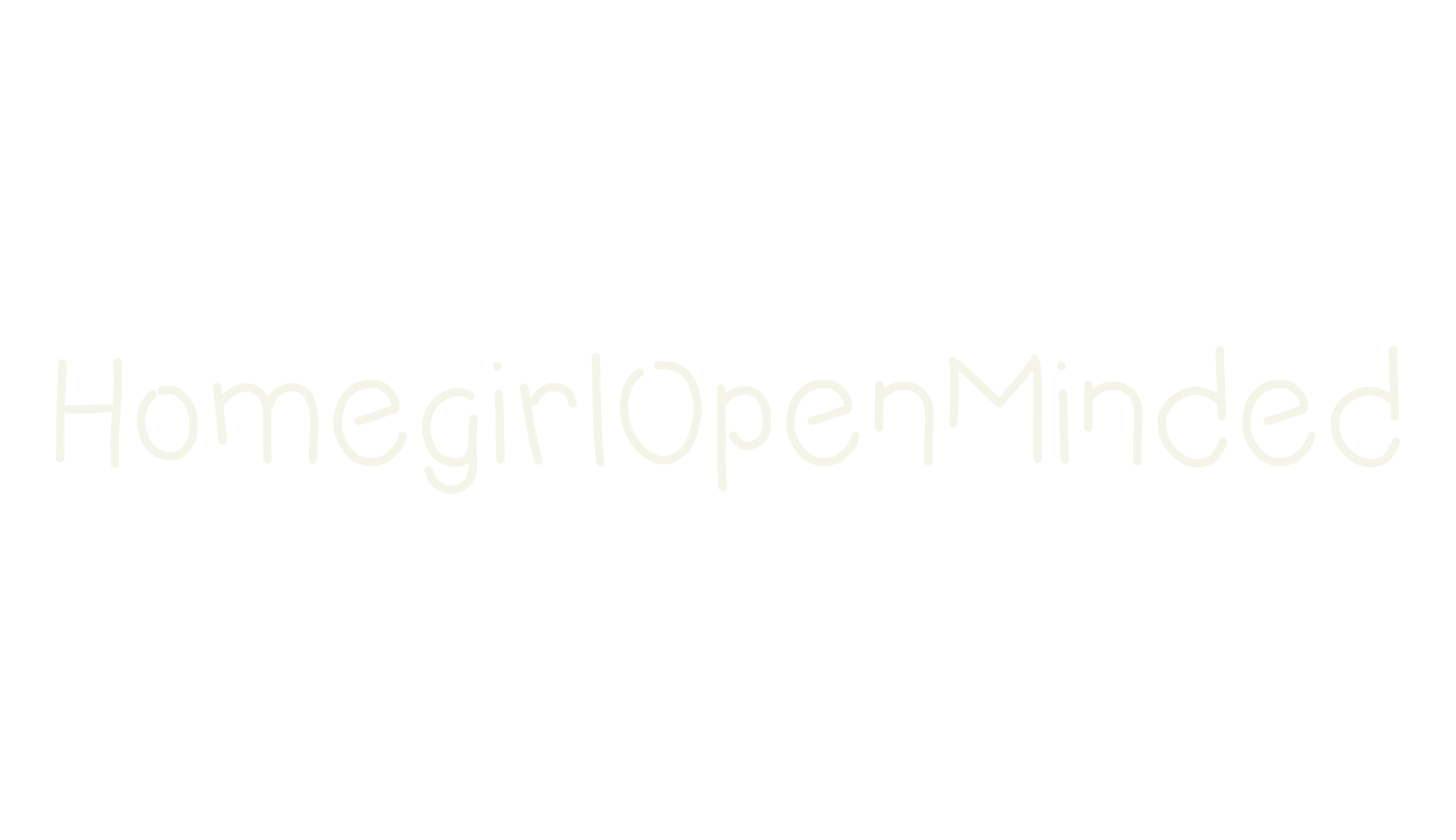 HomegirlOpenMinded, handwriting font preview