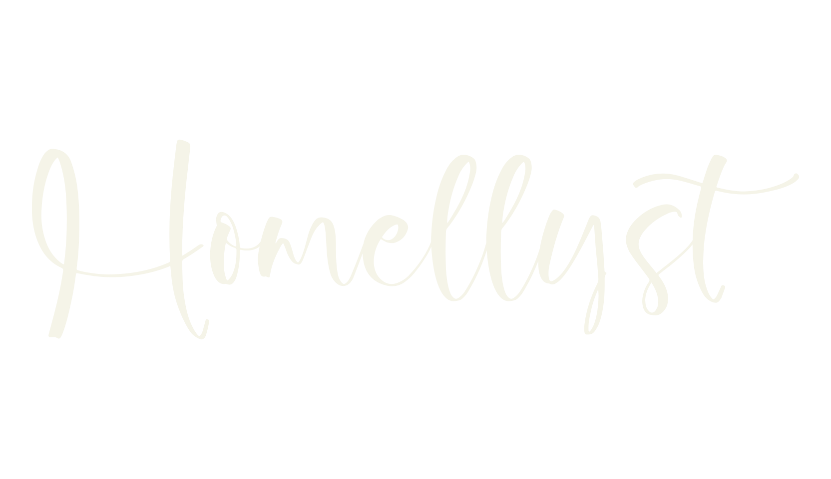 Homellyst, script font preview
