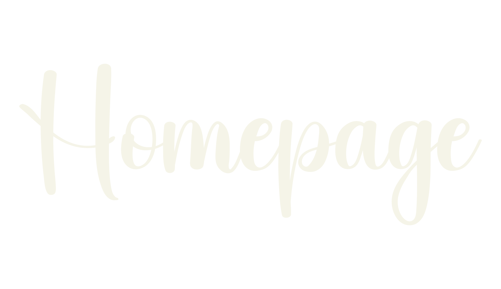 Homepage, calligraphy font preview