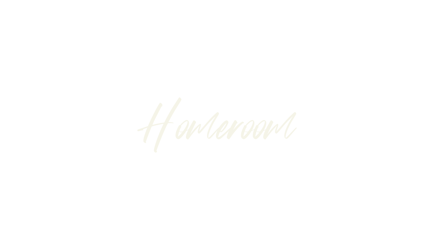 Homeroom, lettering font preview