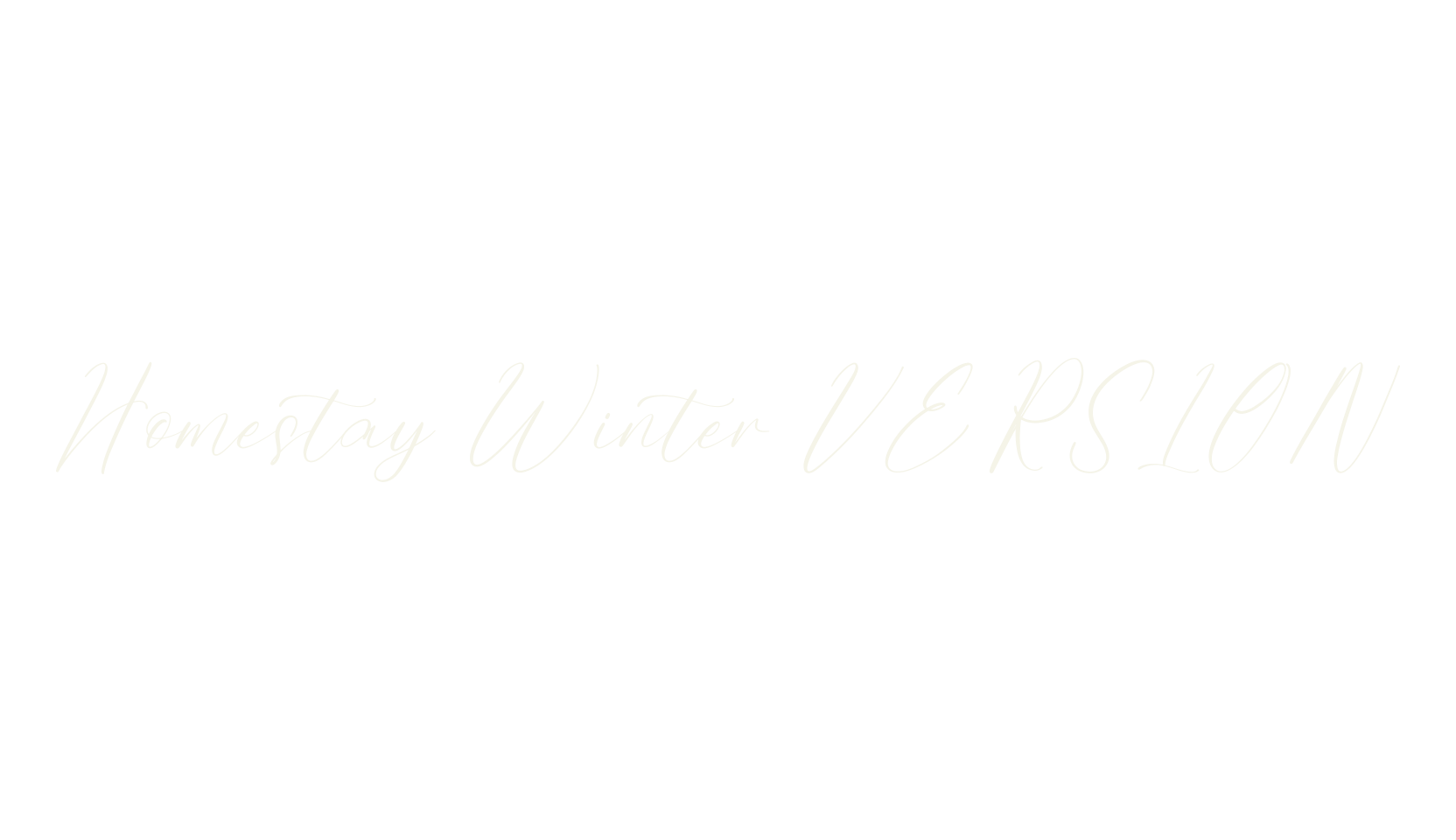 Homestay Winter VERSION, script font preview
