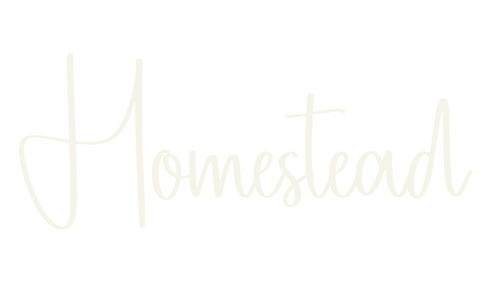 Homestead, calligraphy font preview