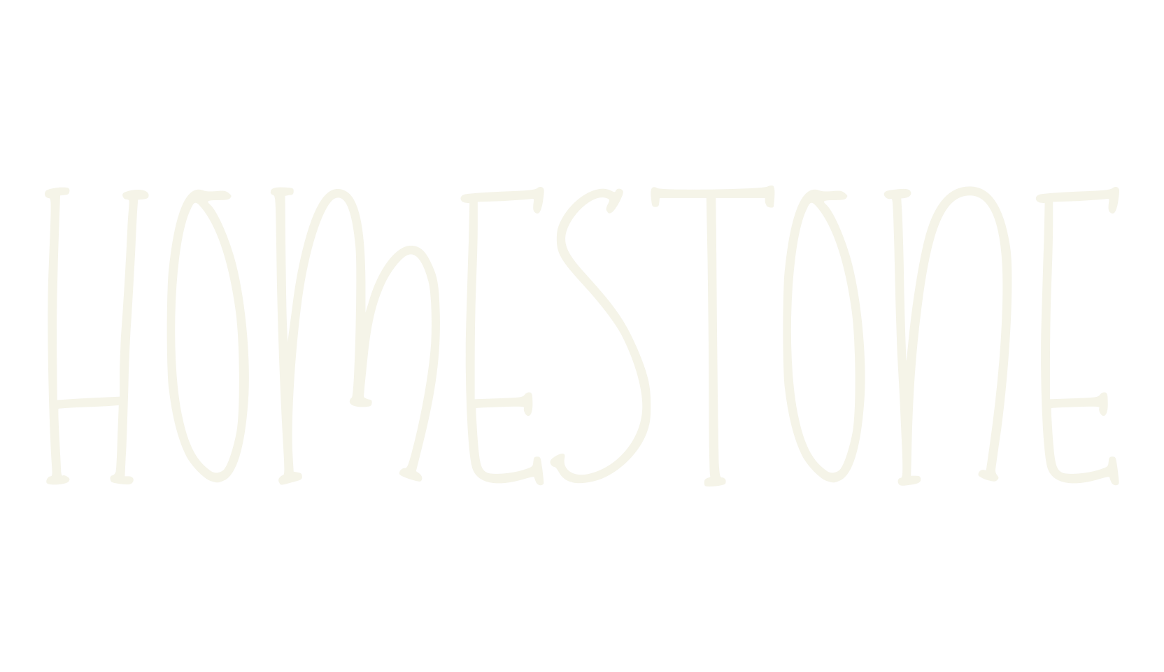 Homestone, cute font preview