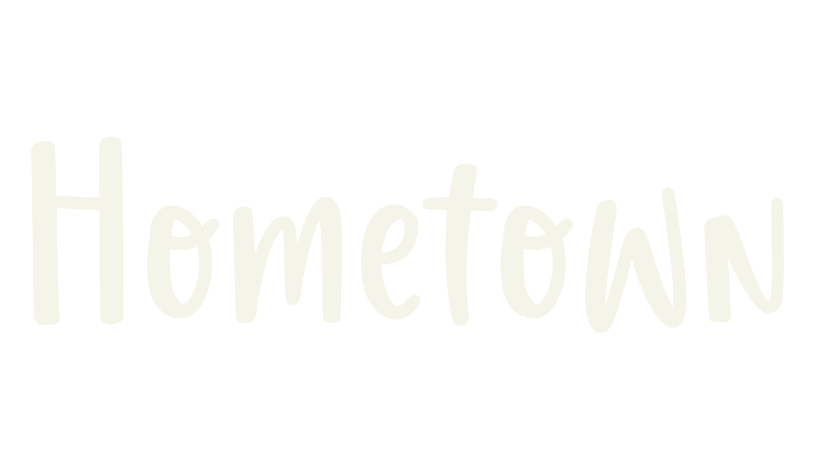 Hometown, handwritten font preview