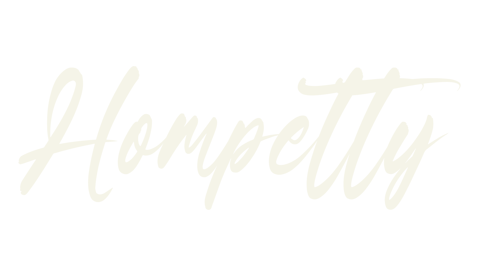 Hompetty, script font preview