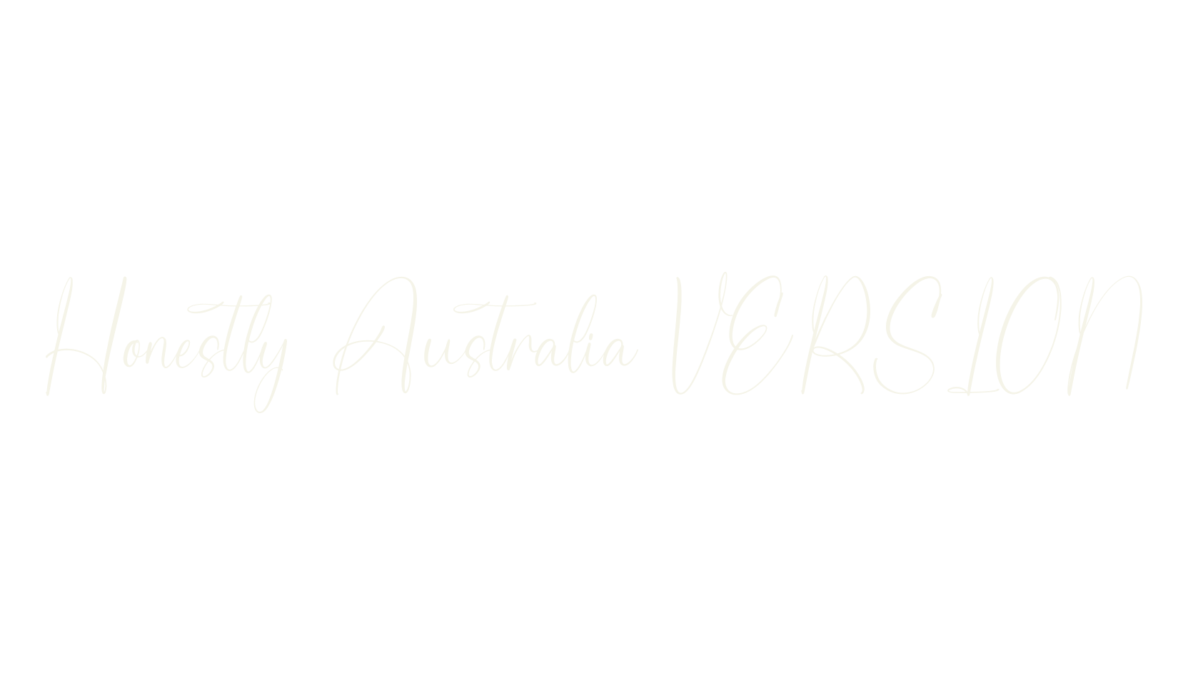 Honestly Australia VERSION, script font preview