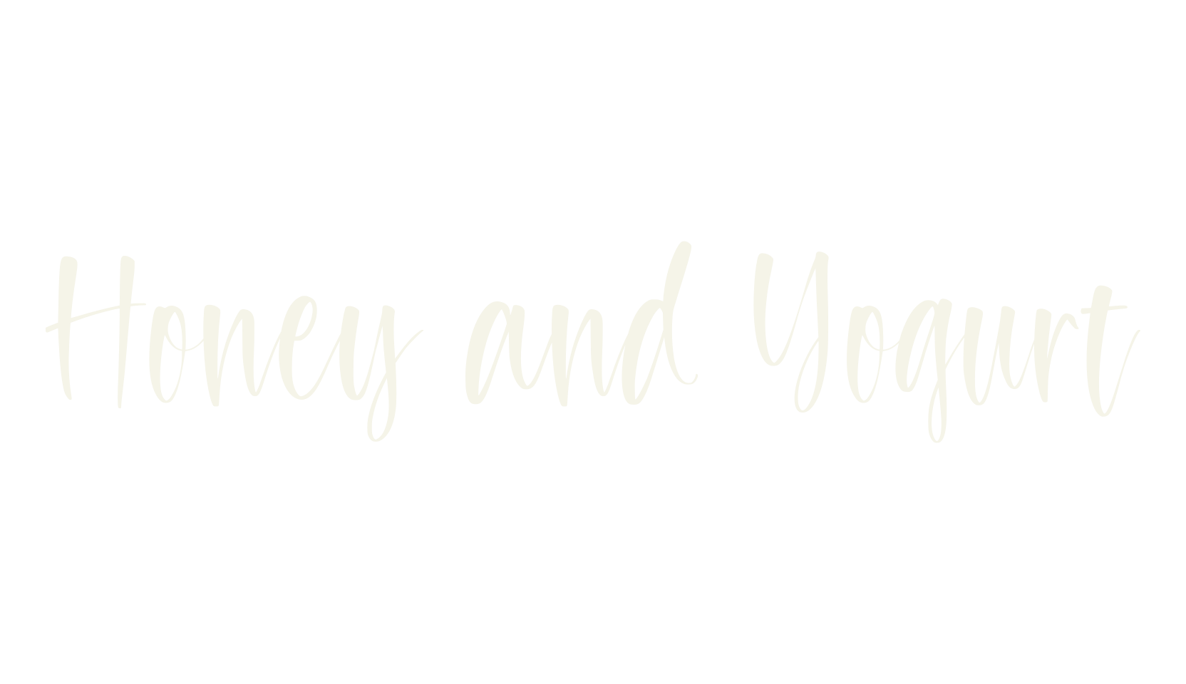 Honey and Yogurt, fashion script font preview