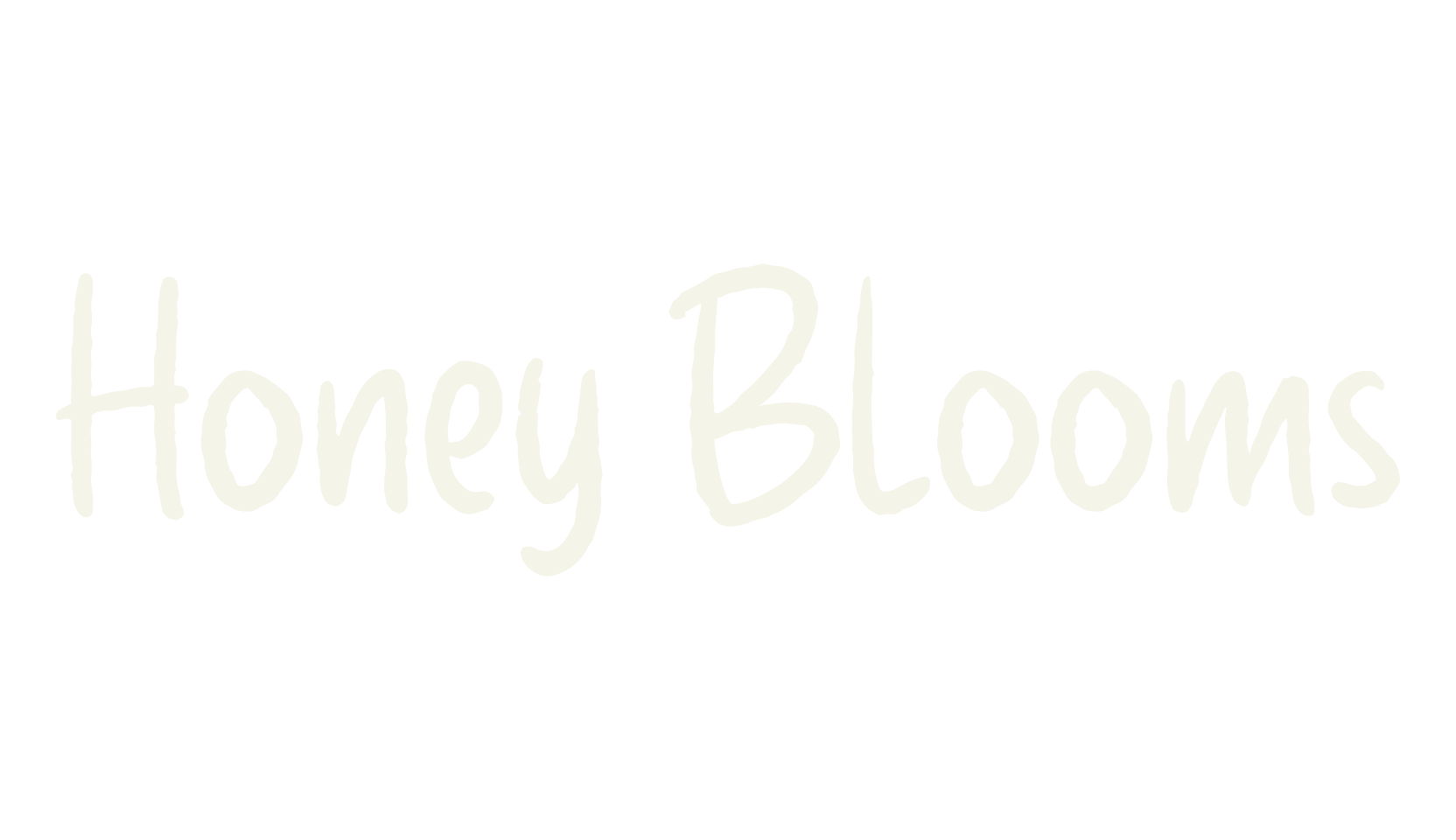 Honey Blooms, handwritten font preview