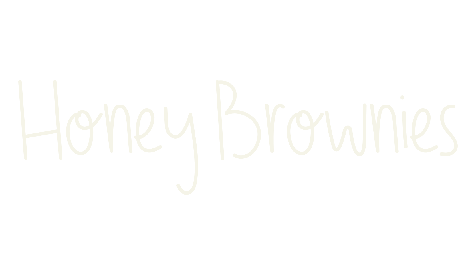 Honey Brownies, calligraphy font preview