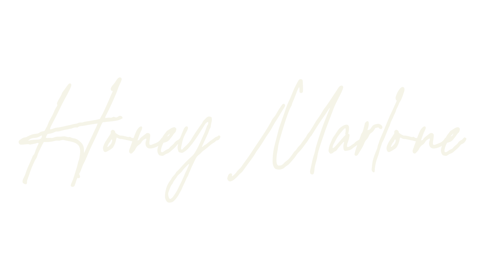Honey Marlone, handwriting font preview