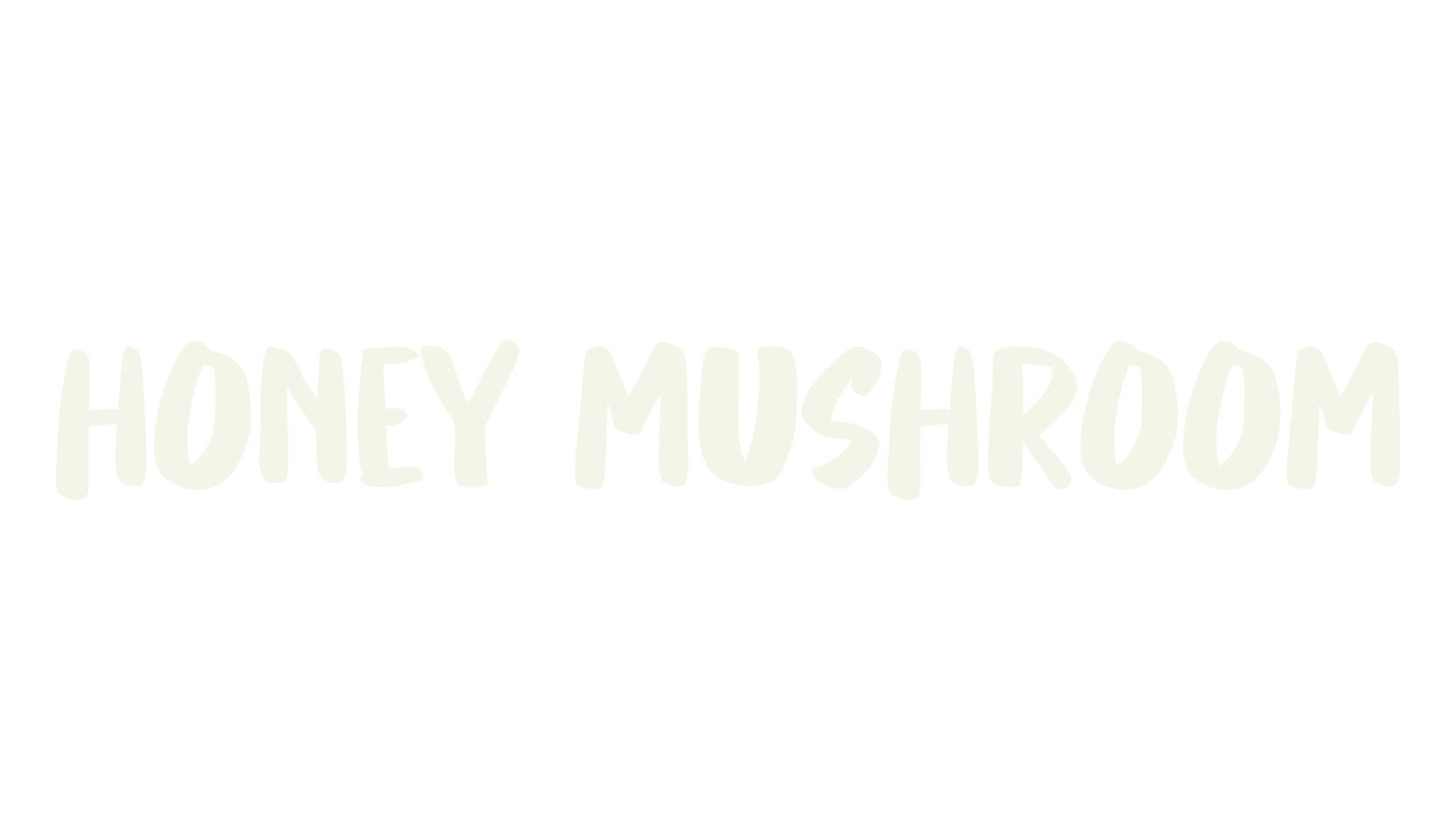 Honey Mushroom, cartoon font preview