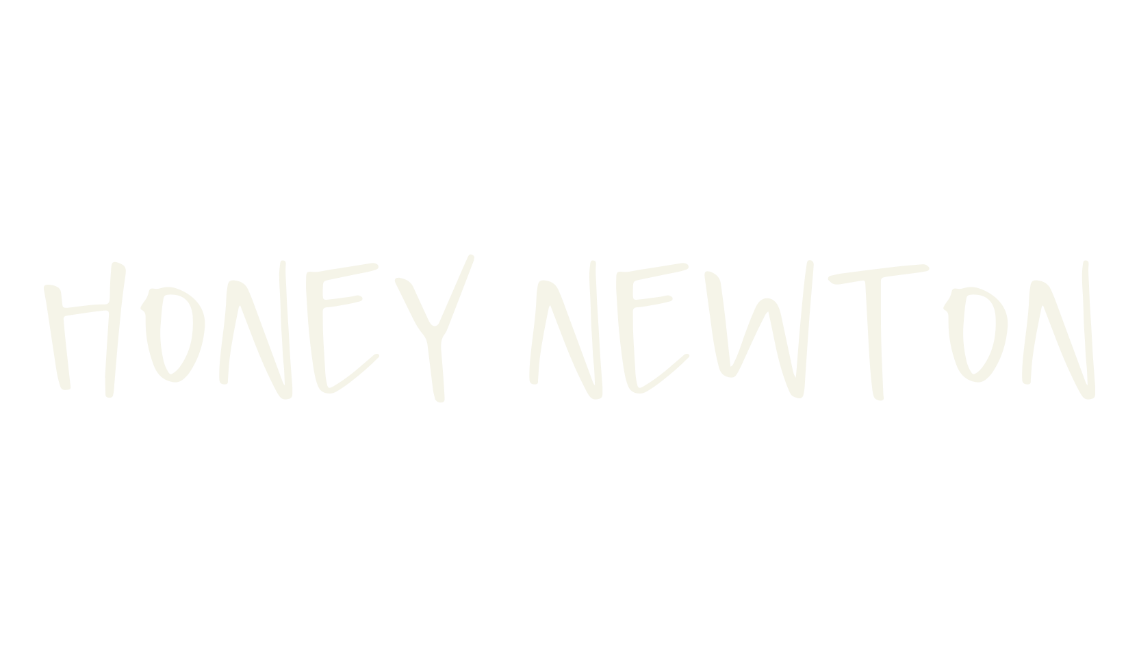 Honey Newton, script font preview