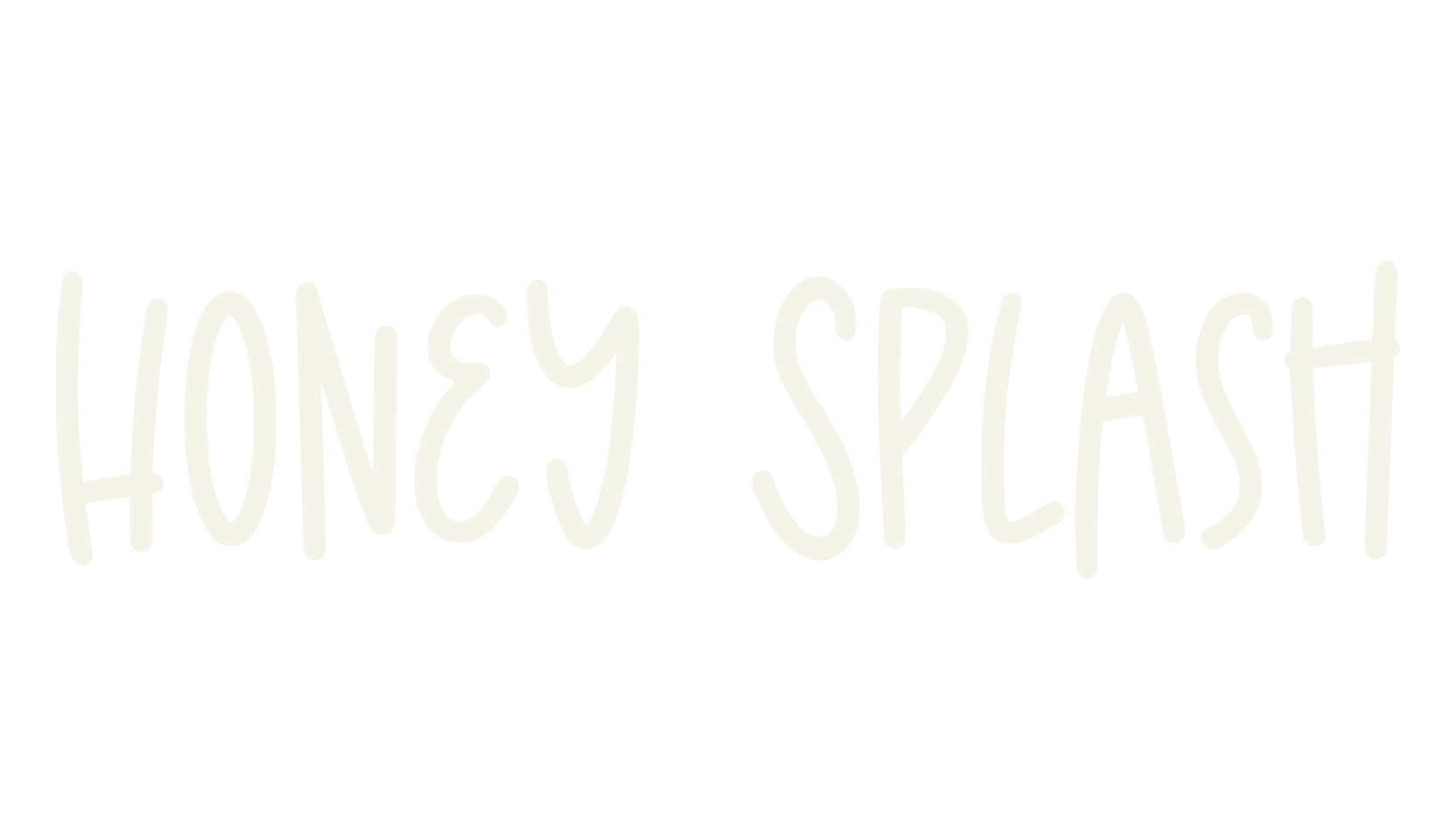 Honey Splash, funky font preview