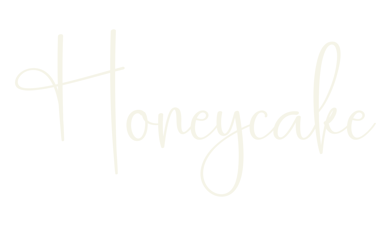 Honeycake, calligraphy font preview