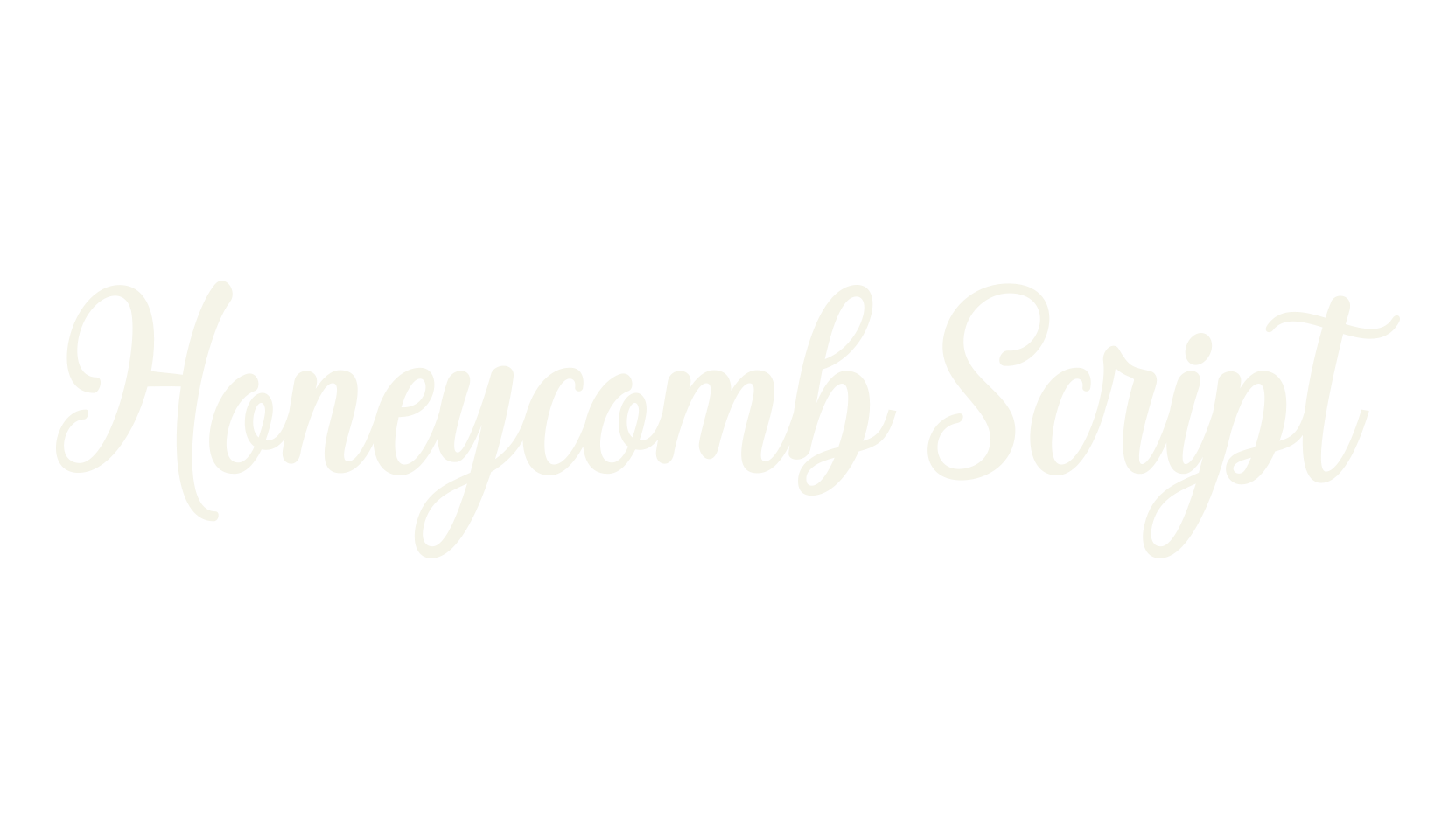Honeycomb Script, fashion script font preview