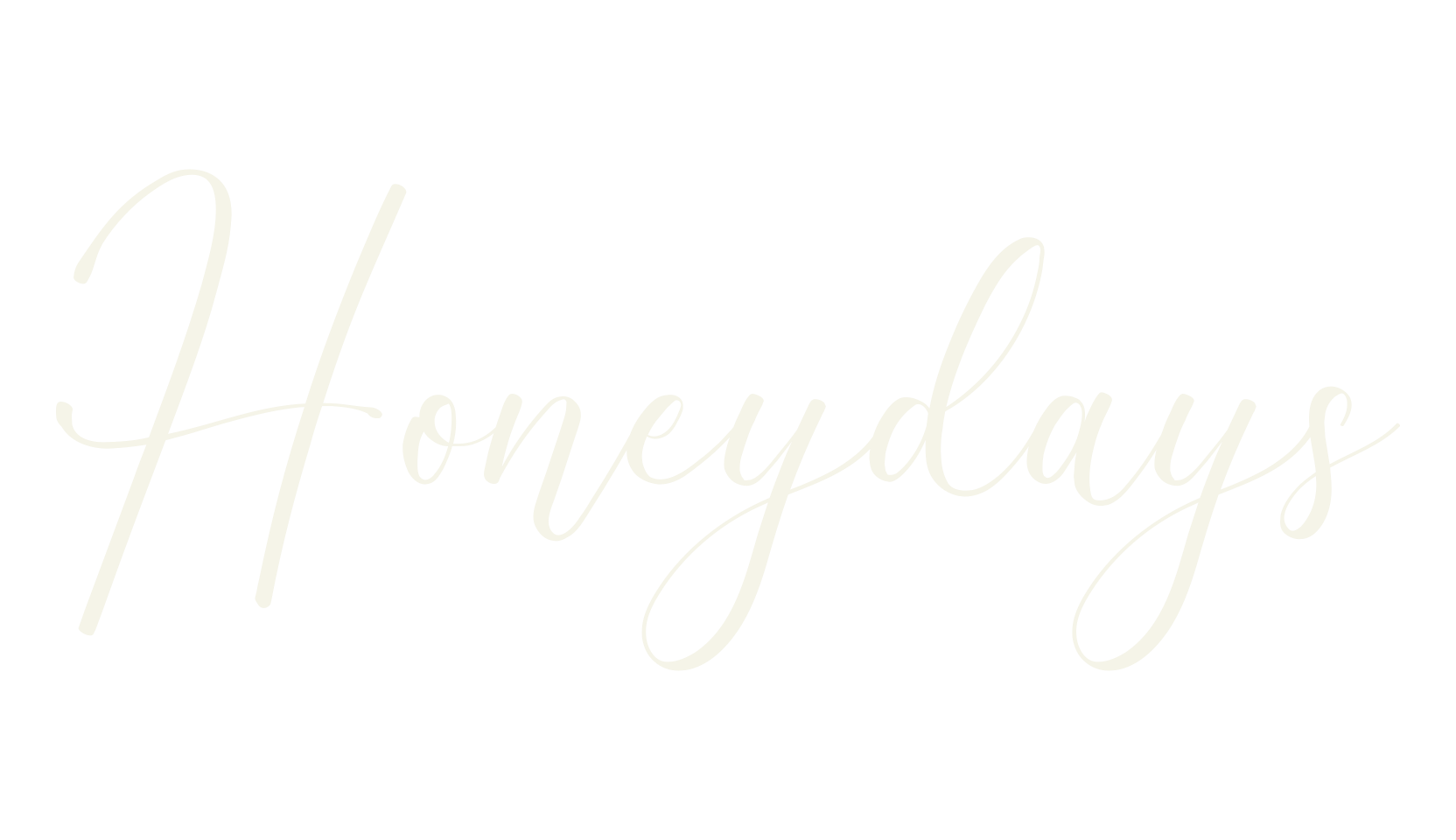 Honeydays, calligraphy font preview