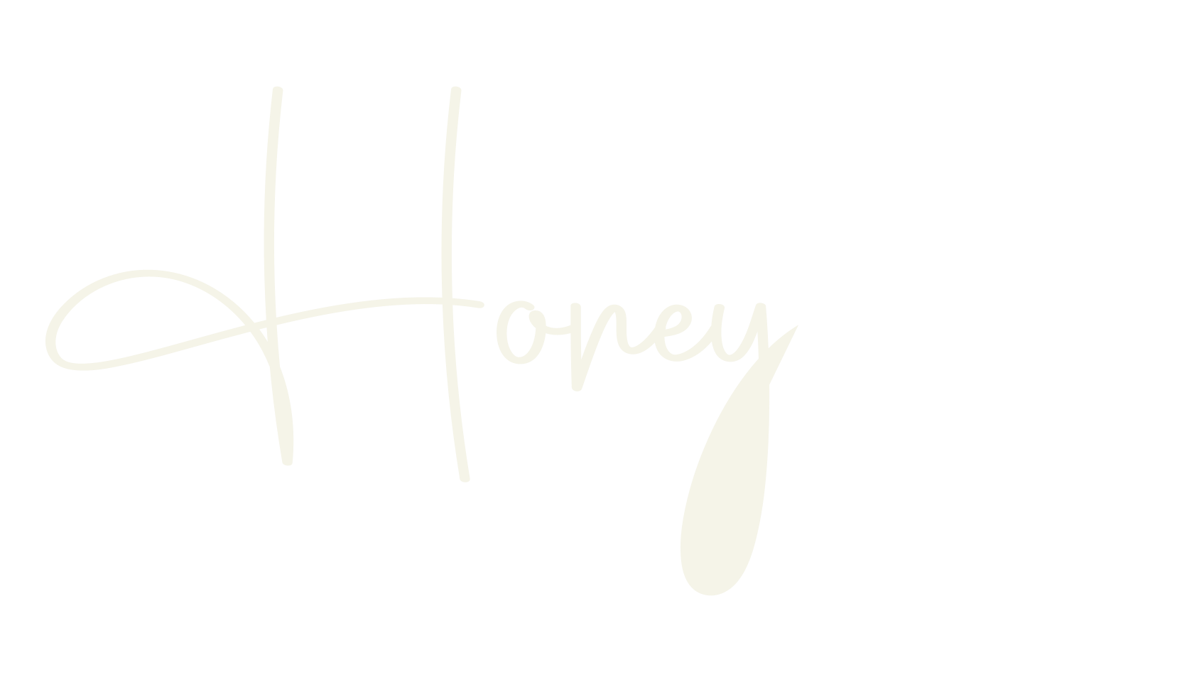 Honeythink, calligraphy font preview