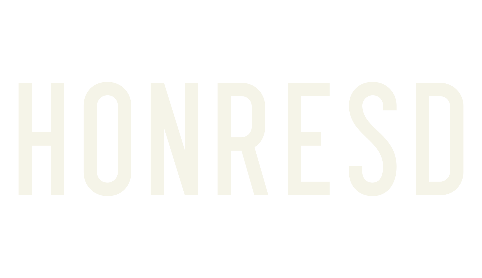 HONRESD, serif font preview