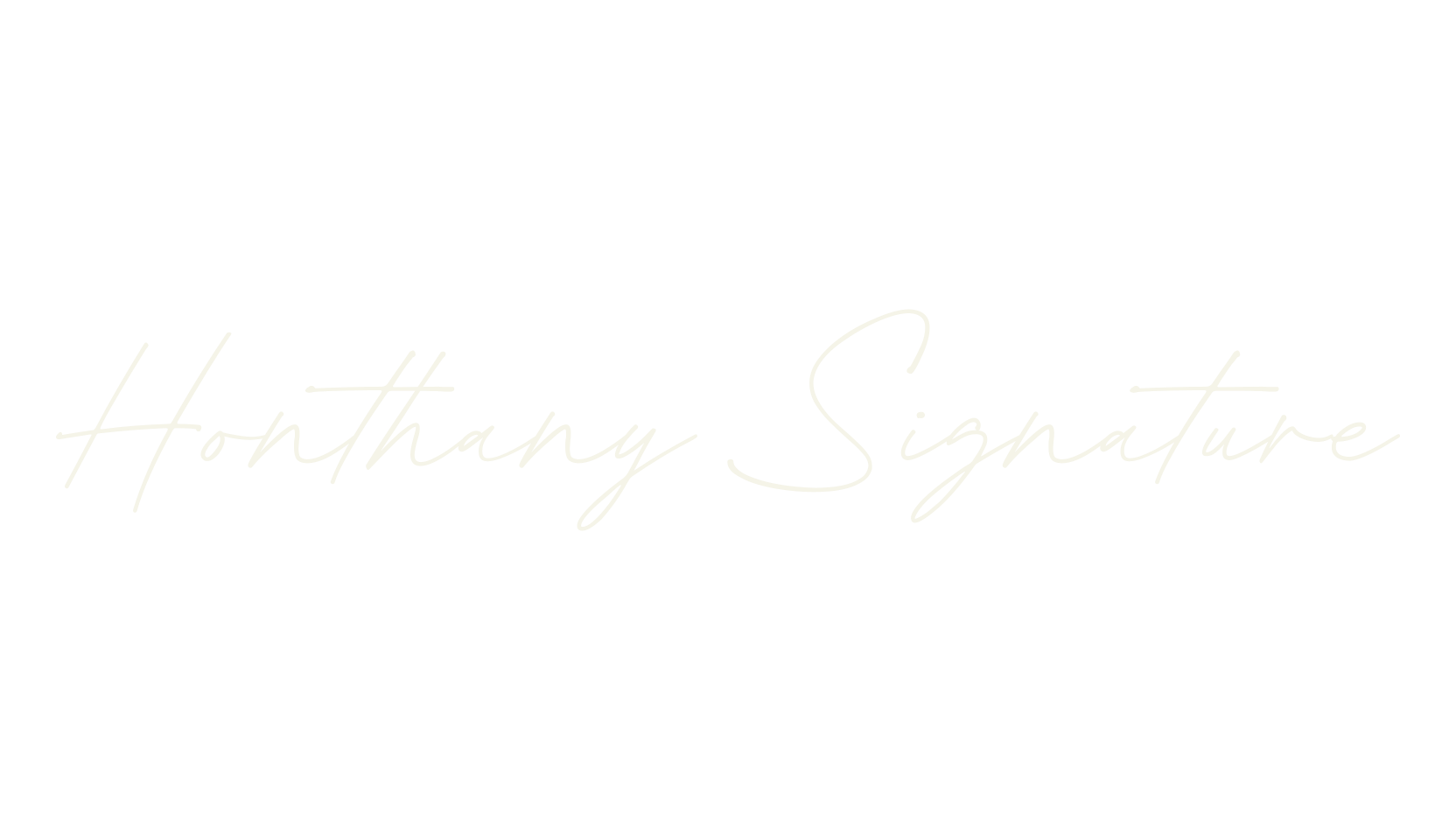 Honthany Signature, thin font preview
