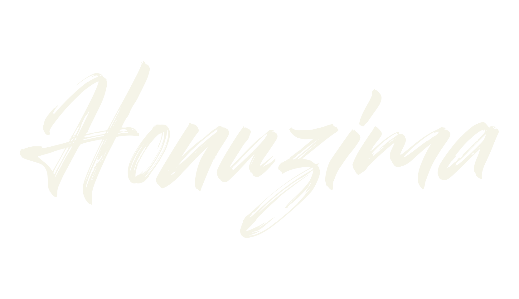 Honuzima, calligraphy font preview