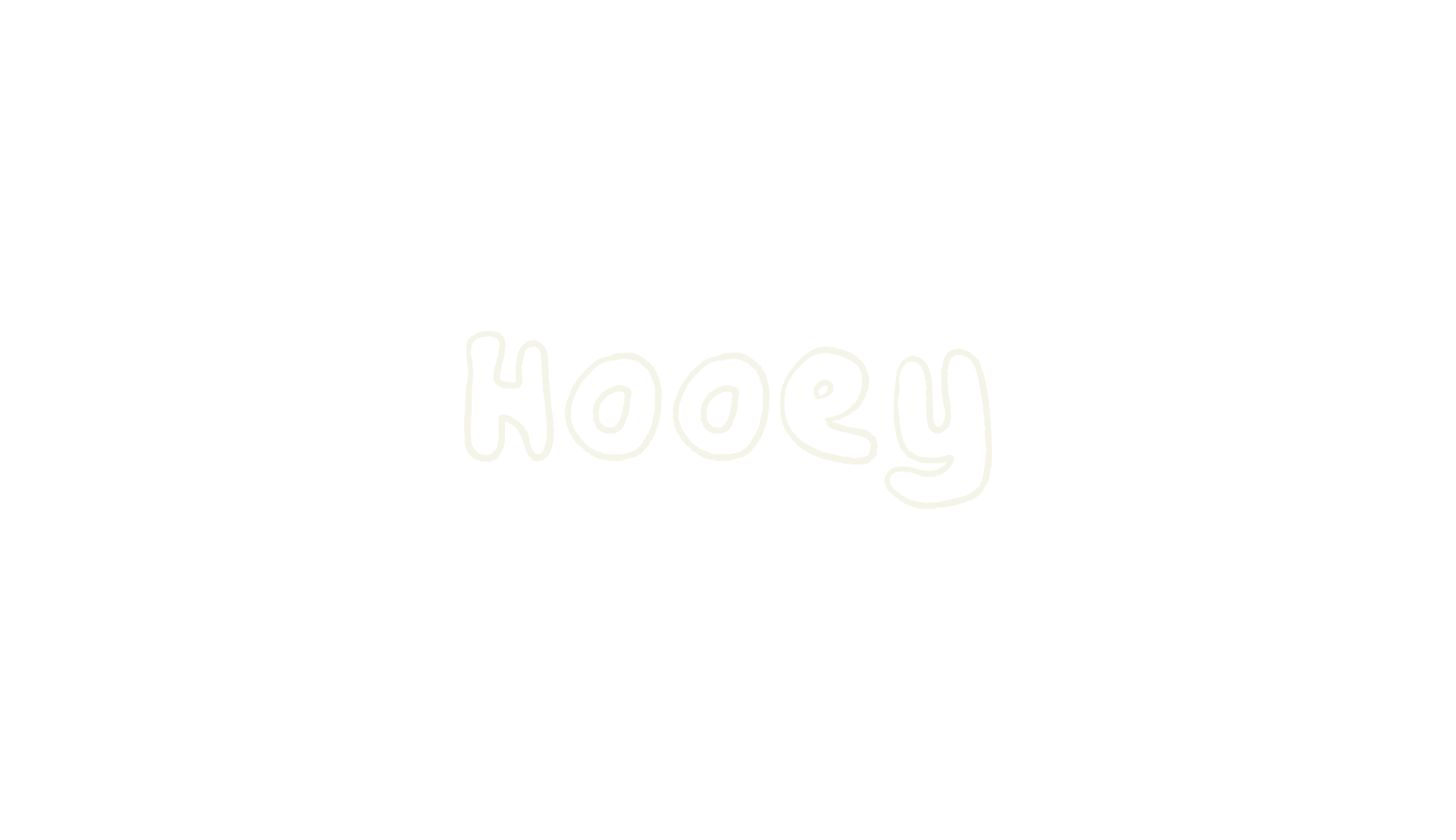Hooey, outline font preview